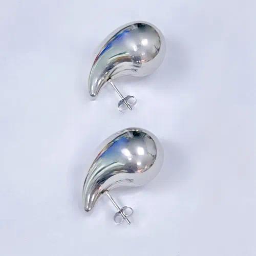 Aretes gotitas de agua - plateado